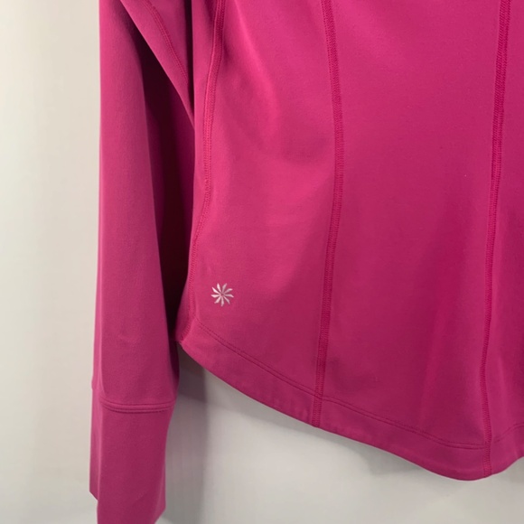 Women’s Pink Buttery soft Athleta Salutation full zip jacket sport athleisure - Picture 6 of 13